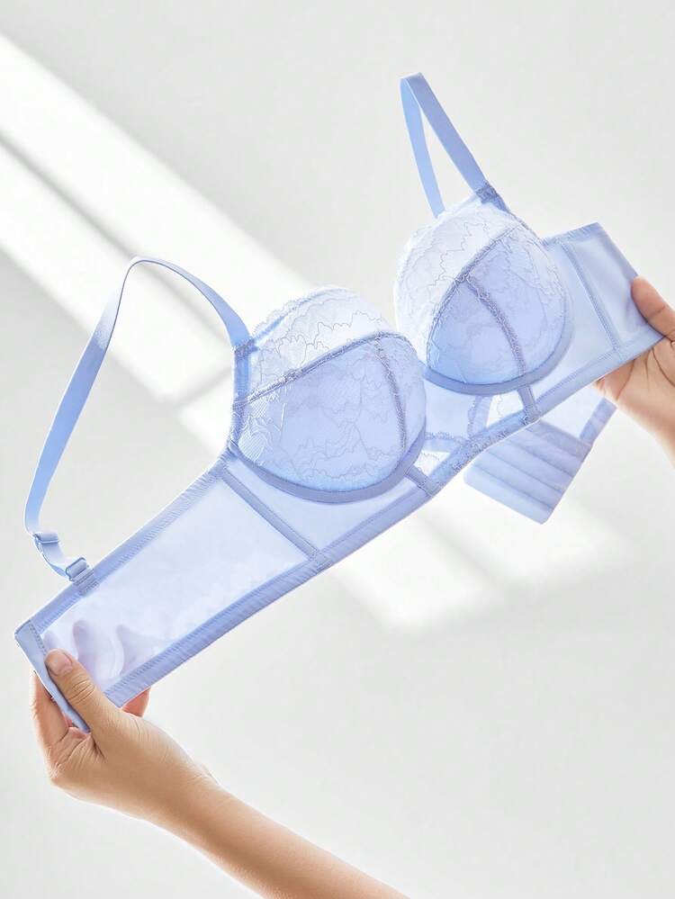 Lace Push-Up Longline Balconette Bra
