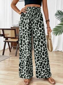 SHEIN PETITE Women's Minimalist Casual Pants, Suitable For Summer Fall Cloth For Women - Grey - View 3