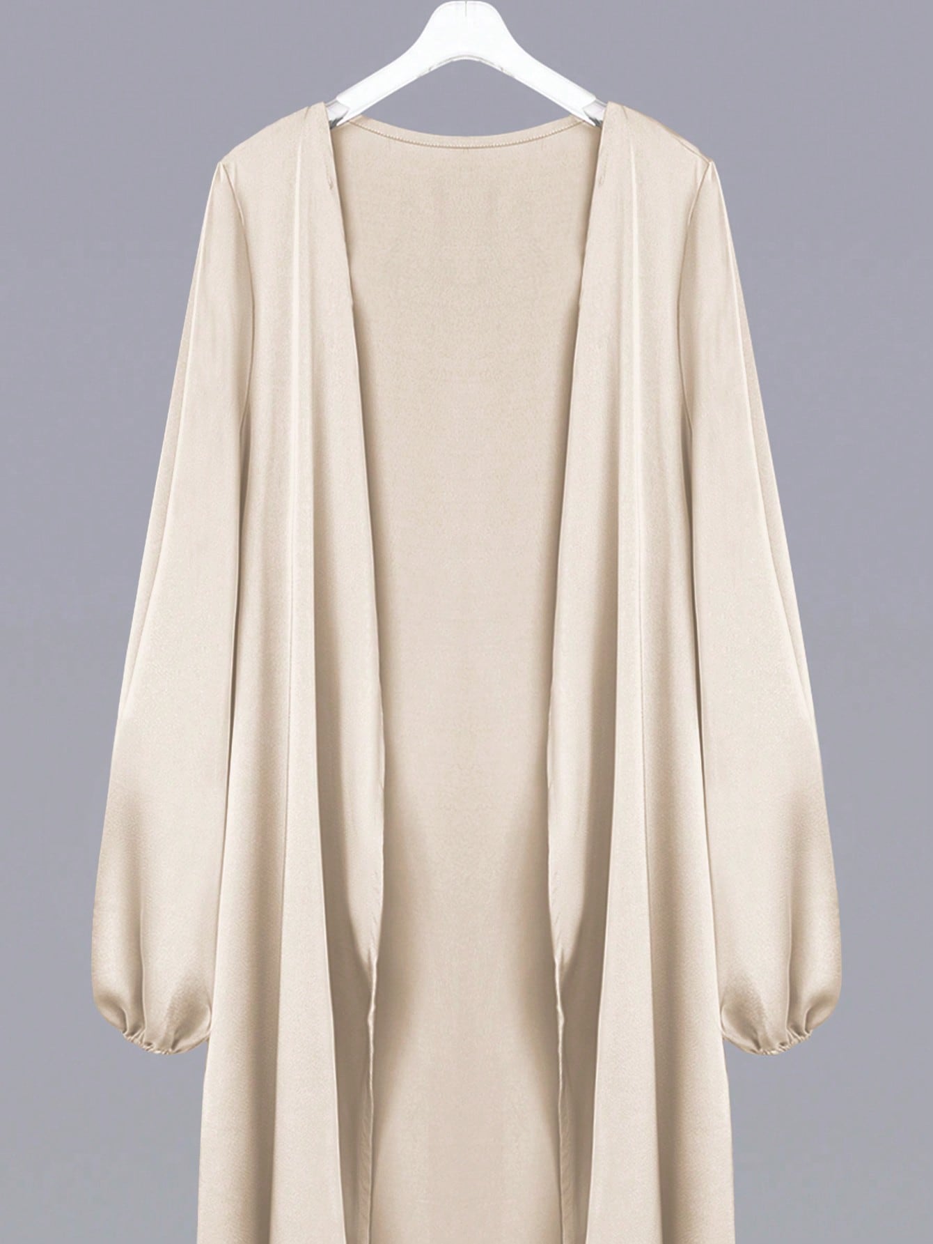 Al Najma عباءة أنيقة لون سادة بأكمام فوانيس للنساء...