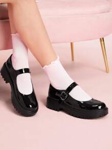 CUCCOO DOLLMOD Women's Loafer Platform Shoes, Fluffy & Elegant, Soft & Comfortable, Casual & Simple, Sweet & Stylish, Suitable For Dating, Evening Party, Afternoon Tea, Ballet Dance