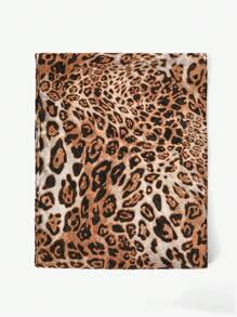 Maija Koreanischer modischer Leoparden-Muster Chiffon Schal, elegantes Gefühl