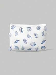 ROMWE Fairycore 1pc Shell Shaped White Women Daily Clutch Bag - White - View 1