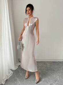 Elenzga Zomer Dames Mouwloze Sexy Elegante Cocktailjurk