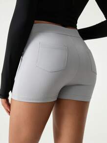 Hanevo 女士纯色基本款紧身裤，夏季时尚