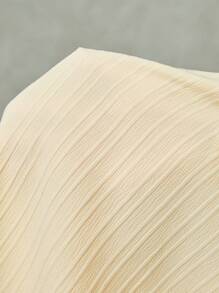 Poéselle 雏菊吊带背心，夏季度假背心，纯色粒面面料，宽松休闲背心，撞色雏菊蕾丝，适合外出度假，浪漫约会 - 黃色 - 查看 6