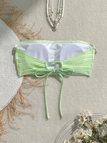 Swim Vcay Conjunto de playa de verano para mujer, un solo pieza de traje de baño con parte superior de unicolor texturizado y decoración de tirantes con conchas