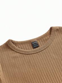 SHEIN Maternity Simple Solid Color Form-Fitting Casual Dress Spring Women's Clothing