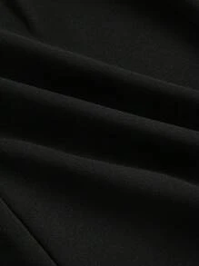 SHEIN MOD Spring And Summer New Women Plus Size Ruffle Puff Sleeve Knitted College Style Dress, Shirt 2 In 1 Design