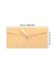 10个彩色信封 创意高档欧式信封 蝴蝶结 加厚珠光纸 长信封 适合节日