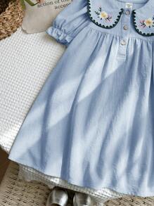 LMoss Kids LMoss Young Girls Dresses - Blue - View 3