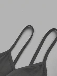 SHEIN EZwear 3 件套女士修身短款吊带背心，休闲夏装 - 彩色 - 查看 8