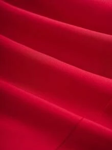 SHEIN Clasi 女士纯色方领泡泡袖优雅衬衫