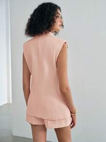 MOTF STUDIO STRUCTURED LAPEL COLLAR WAISTCOAT