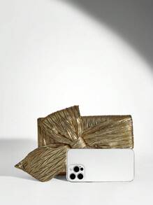 SHEIN BAE 女士手拿包、蝴蝶结、约会、派对、俱乐部、晚装手提包