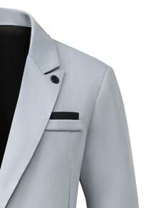 Manfinity Mode Conjunto de chaqueta y pantalón de unicolor para hombre