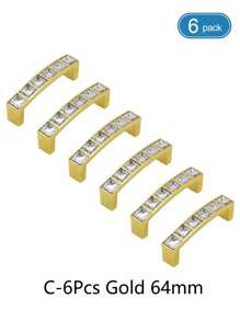 1pc/6pcs puxadores de gaveta de cristal, alças de metal transparentes quadradas de diamante, botões sólidos de furo duplo para armário de vinho, guarda-roupa, armário com parafusos, espaçamento de furo de 64 mm/96 mm/128 mm, ferragens para móveis