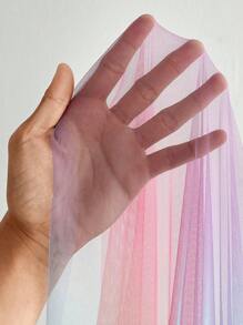 Flirla Plus Size Women Elegant Romantic Vacation Party Wedding Dress, Rainbow Ombre Halter Neck Sleeveless Cinched Waist A-Line Dress - Multicolor - View 8