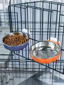 Pumpkin Shaped Pet Bowl, Detachable Raised Dog Bowl With Stainless Steel Insert, Adjustable Height Pet Food And Water Dish For Cats Dogs, Easy Clean, Cute Easter Pet Feeding Supplies