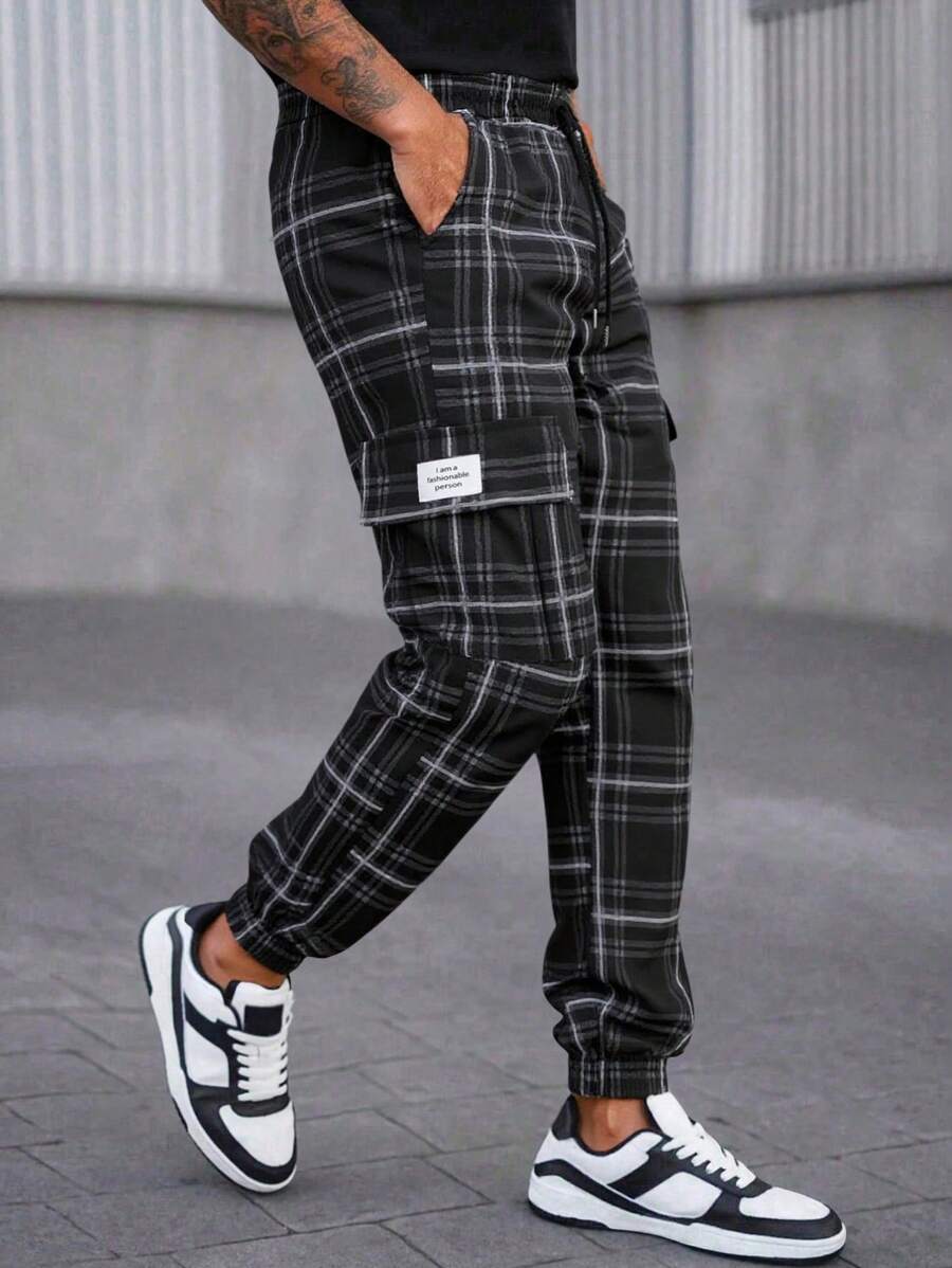 Manfinity Homme 男士休闲修身锥形慢跑裤，适合夏季和秋季