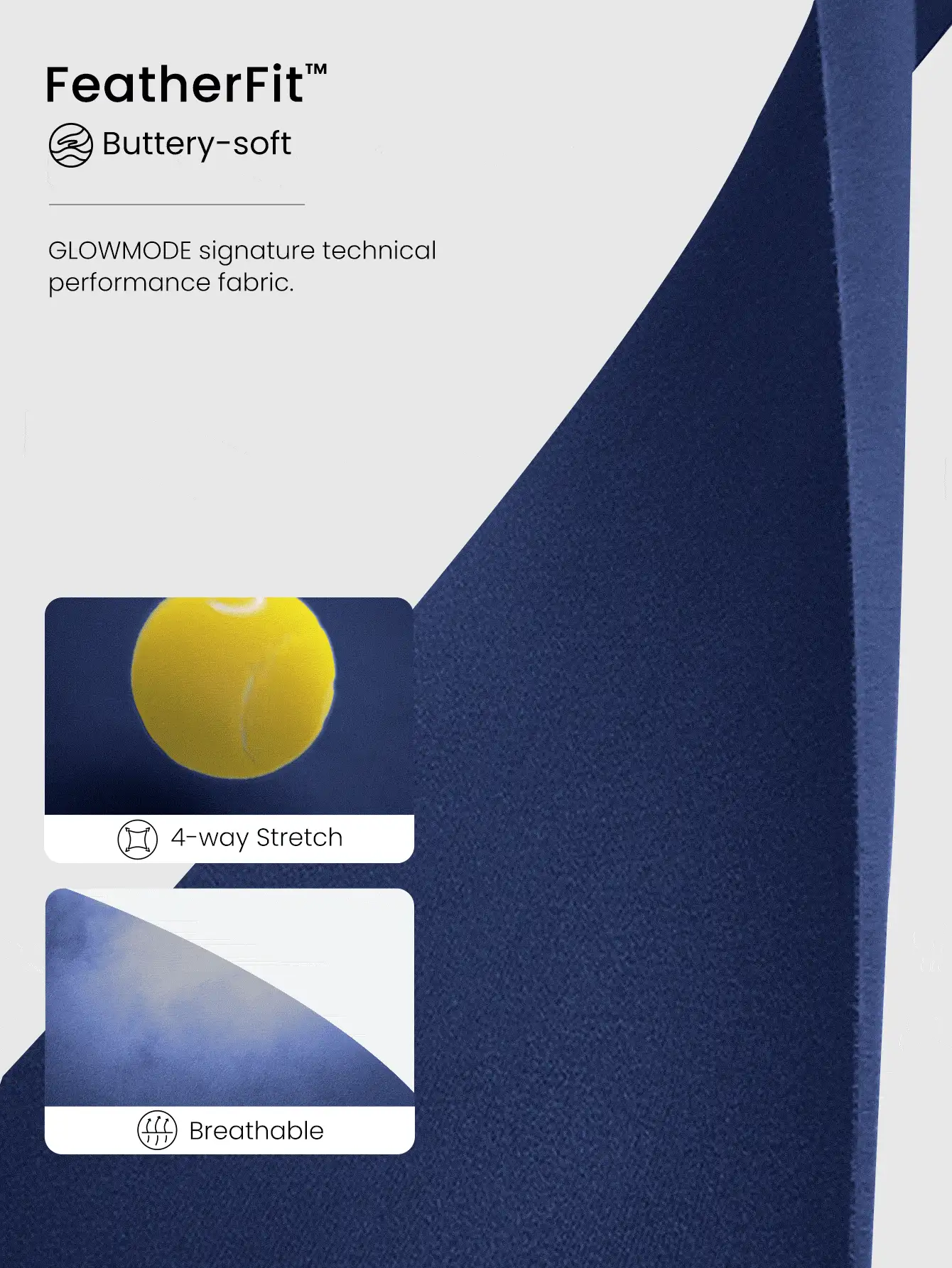 GLOWMODE 8" FeatherFit™ High-Waist Pocket Biker Shorts Cycling Running Gym Workout