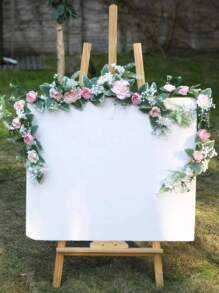 1 pieza Enredadera artificial de Alicia de 175 cm, de tela, adecuado para decoración de boda, exterior, decoración de fiesta, centro de mesa, decoración primavera/verano, Día de San Valentín, regalo - Multicolor - Ver 4