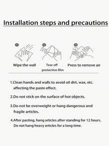 SHEIN 1 个壁挂式遥控器和手机支架，无孔充电支架，透明设计电视和空调遥控器收纳盒。节省空间的收纳盒 - 無色 - 查看 5