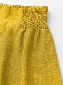 SHEIN LUNE Women's High-Waisted Wide-Leg Flared Pants With Elegant & Fashionable Style