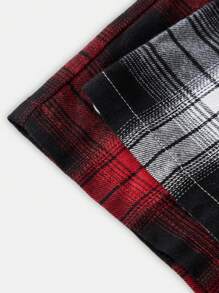 SHEIN 2pcs Teen Boys Classic Simple Drawstring Waist Long Woven Pajama Pants