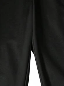 Manfinity Dauomo Men's Drawstring Waist Stripe Print Wide Leg Loose Casual Pants