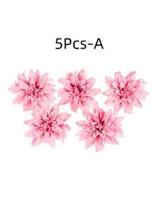 5 PIEZAS de Flores Artificiales, Dalias, Crisantemos, Decoraciones de boda, Plantas falsas para decoración de habitaciones, Decoración otoñal, Centros de mesa, Cajas de dulces DIY, Regalos para fiestas, Decoración, Flores para muñeca de novia, Floreros, Complementos para decoración del hogar, Regalos para el Día de San Valentín y Día de la Madre, Materiales para cajas de flores, Decoraciones de Año Nuevo