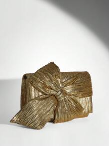 SHEIN BAE 女士手拿包、蝴蝶结、约会、派对、俱乐部、晚装手提包