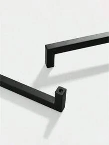 1pc Simple Quadrate Aluminum Alloy Black Brushed Furniture Cabinet Door Handles Drawer Knobs Glass Cabinet Wardrobe Door Pulls Furniture Handle Hardware - Multicolor - View 13