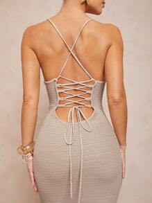 Lumalex Spring Swimsuit Swimwear Swim Cover-Up Bikini Set Outing Summer Swimsuit Swimwear Swim Vacation Easter Bohemian BOHO Sea Beach Hot Outdoor Richly Layered Wedding Season Banquet Coming Of Age Ceremony Beach Seaside Off Women's Sleeveless Long Sweater Dress, Solid Color Minimalist Fashion Suitable For Summer