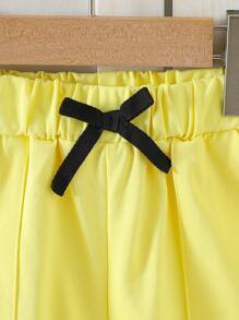 SHEIN Set de 3 pantalones cortos cargo con bolsillos grandes de estilo coreano simple y casual para niño, versátil y de moda, para el verano - Multicolor - Ver 3