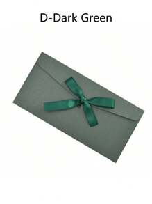 10个彩色信封 创意高档欧式信封 蝴蝶结 加厚珠光纸 长信封 适合节日