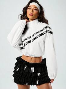 SHEIN Sport Studio Minimalist & Fashionable Yoga Jacket, Suitable