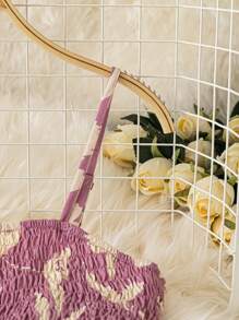 Breezaya Women's Spring/Summer Ditsy Floral Ruched Camisole & Skirt Sexy Crop Top Outfit Set, 2pcs - Pink - View 5