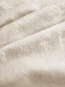 Vintamour 复古优雅女士提花缎裙，带口袋和喇叭下摆镂空服装，感恩节女士公主服装，音乐会女士夏季女士婚礼宾客节日女士 1960 年代 - 白色 - 查看 7