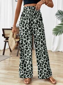 SHEIN PETITE Women's Minimalist Casual Pants, Suitable For Summer Fall Cloth For Women - Grey - View 5