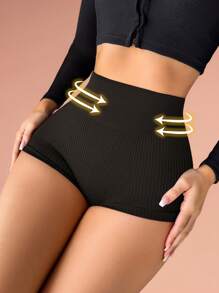 1 件女式无缝贴身高腰塑身内裤