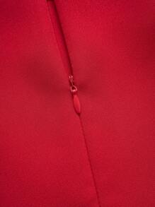 SHEIN Clasi 女士纯色方领泡泡袖优雅衬衫