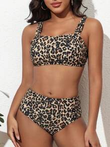 Beach Summer Outfit For Women, Swimwear Set (Random Print) - Multicolor - View 1