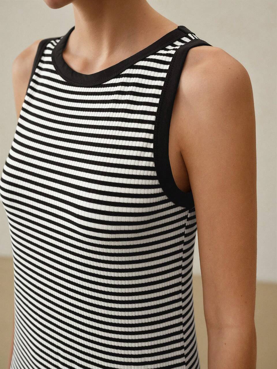 KNITTED WOMEN'S STRIPED PRINT DRESS,SUMMER OUTFITS