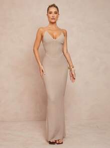 Lumalex Spring Swimsuit Swimwear Swim Cover-Up Bikini Set Outing Summer Swimsuit Swimwear Swim Vacation Easter Bohemian BOHO Sea Beach Hot Outdoor Richly Layered Wedding Season Banquet Coming Of Age Ceremony Beach Seaside Off Women's Sleeveless Long Sweater Dress, Solid Color Minimalist Fashion Suitable For Summer