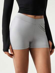 Hanevo 女士纯色基本款紧身裤，夏季时尚