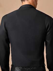 Manfinity VCAY Men's Woven Fashionable Casual Slim Fit Sleeveless Suit Vest - White - View 2