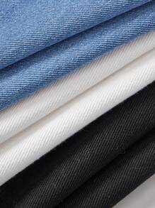 SHEIN 女童三色弹力牛仔裤