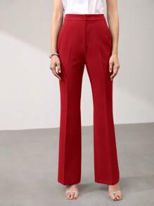 MOTF PREMIUM PRESS CREASE TAILORED SUIT PANTS - Red - View 8