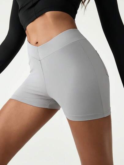 Hanevo 女士纯色基本款紧身裤，夏季时尚