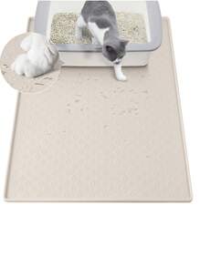 1pc Silicone Paw Detail Pet Placemat Dog Pads With Raised Edges Are Used To Prevent Spills Food&Water Cat MATS Protect The Floor Christmas For Holiday Gift Giving